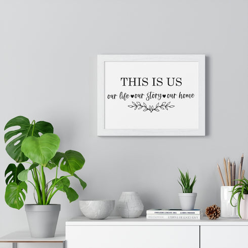This Is Us Premium Framed Horizontal Poster